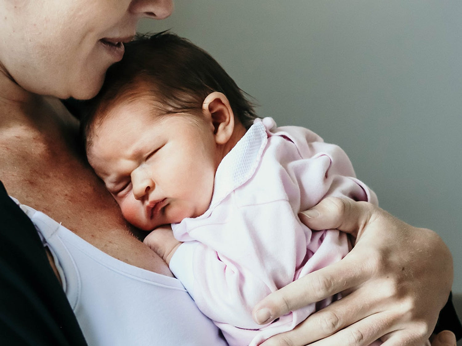 Mom and her newborn baby