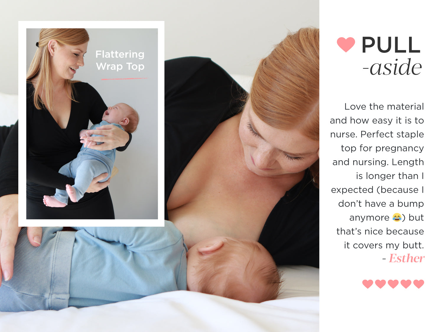 Pull-Aside Breastfeeding Clothes