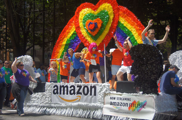 Amazon Pride Parade Float