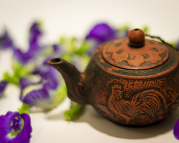 Butterfly Pea Flowers with Teapot