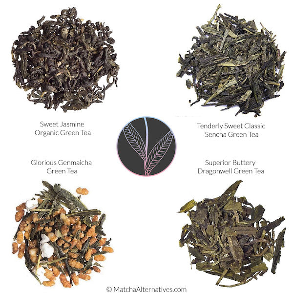 Classic Green Tea Quartet - MA Tea Bundle; Tea Circles with Names