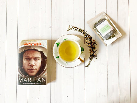 Martian paired with Glorious Genmaicha Green Tea