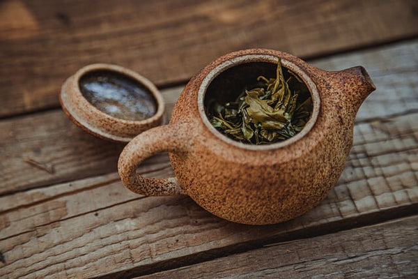 Green tea teapot