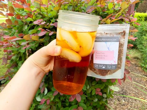 Loose leaf lavender rose rooibos sun tea