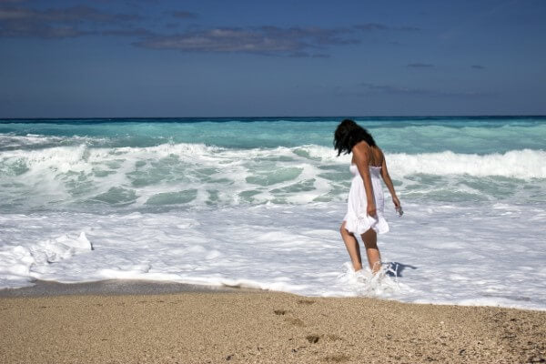 Peaceful Beach for Tulsi Tea