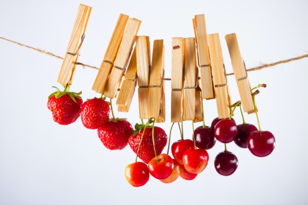 Red Berries on a Line