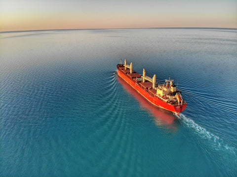 Shipping Vessel at Sea