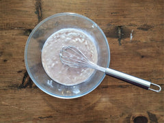 Step 4_ Hibiscus Tea Coconut Cream mixture 