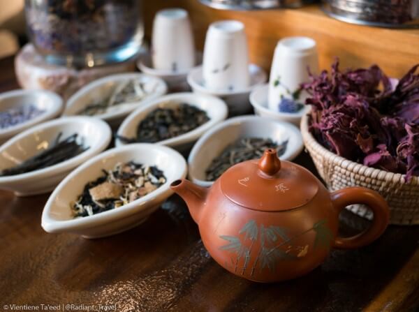 Varieties of Tea with Teapot