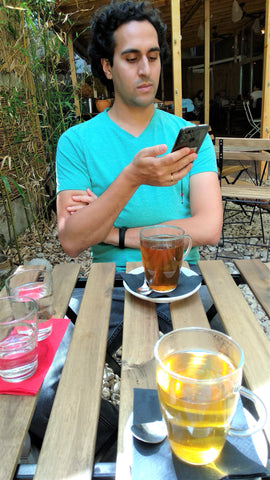 Vientiene Drinking Tea in Sofia Bulgaria - Matcha Alternatives