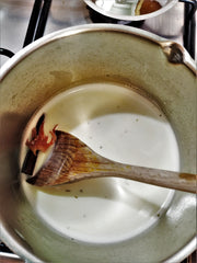 Yerba Mate Latte - Heating Milk - Matcha Alternatives.jpg