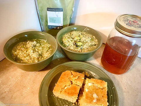 Moringa and corn bread - Matcha Alternatives