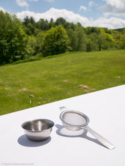 Stand-Alone Mesh Strainer (with Hook and Drip Bowl) - Matcha Alternatives