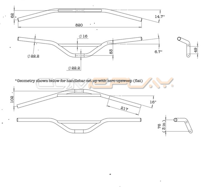 Titanium Sunrise handlebar