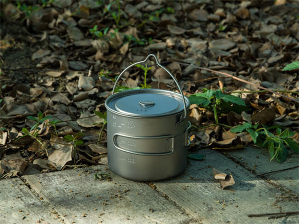Titanium 2800ml Pot with Bail Handle Cookware for Backpacking Camping ...