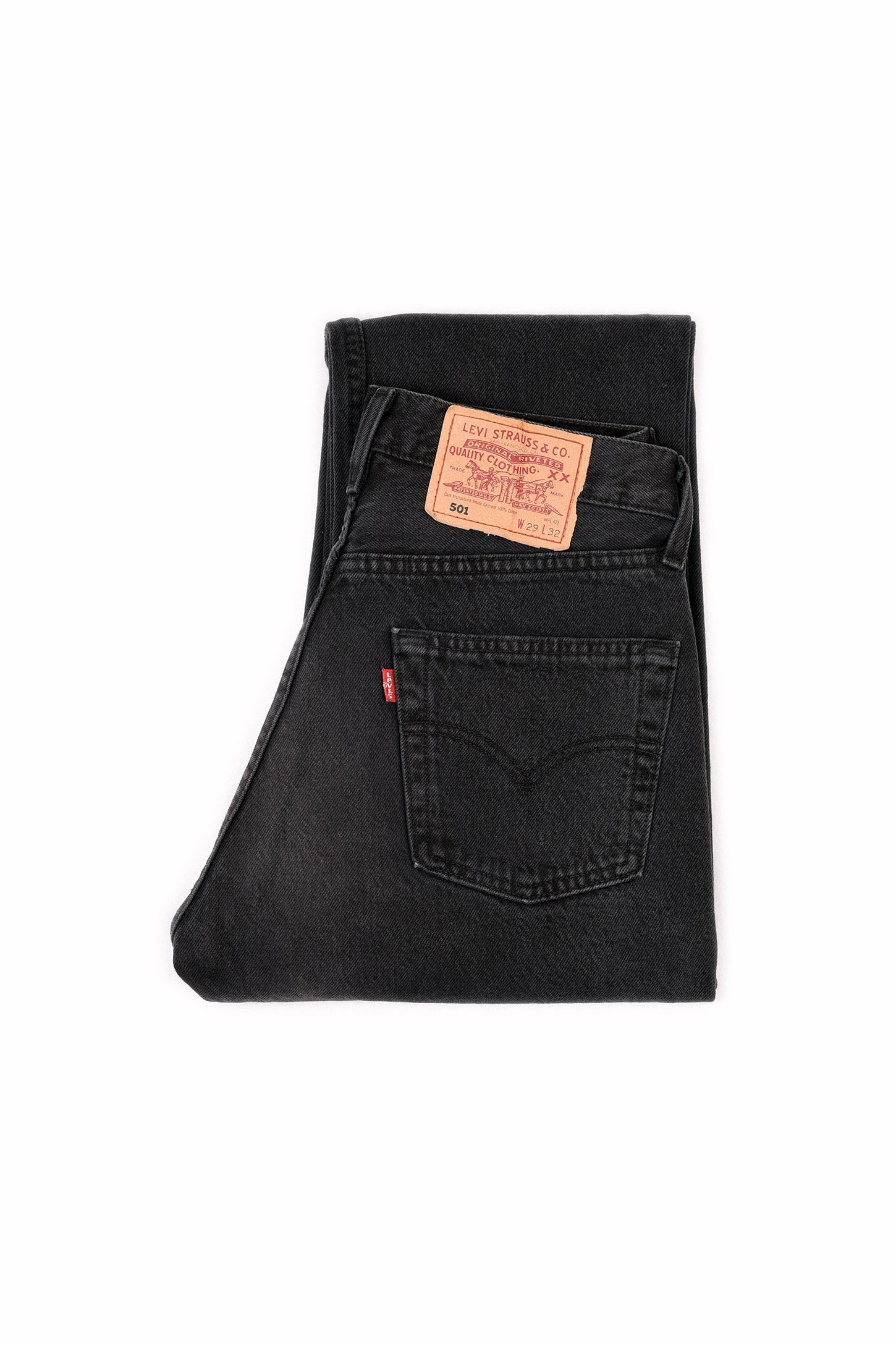 Levi S 501 Original Fit Jeans Washed Black Second Hand Fran O Till A