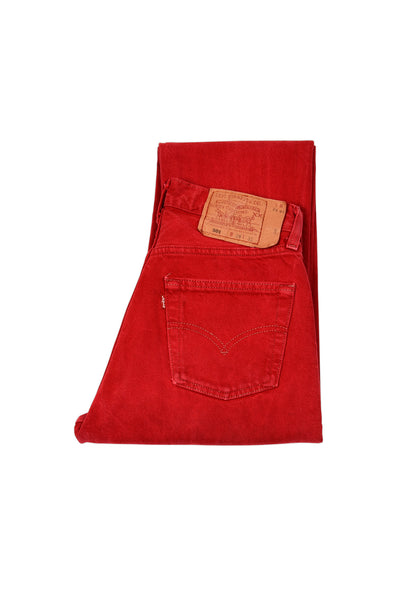 LEVI'S 501 ORIGINAL FIT JEANS RED