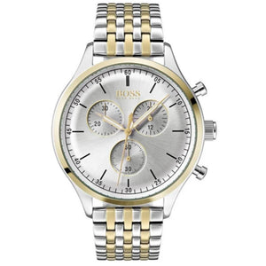 hugo boss silver and gold watch