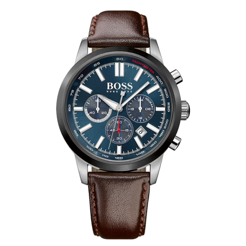 hugo boss genuine leather watch