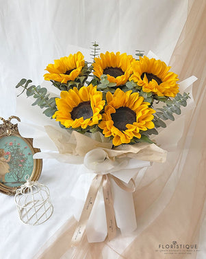 Sunflower Bouquet Singapore | Sunflower Bouquet Delivery - Floristiquesg