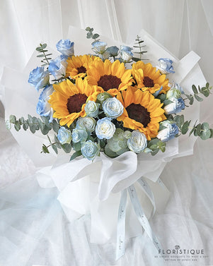 Sunflower Bouquet Singapore | Sunflower Bouquet Delivery - Floristiquesg