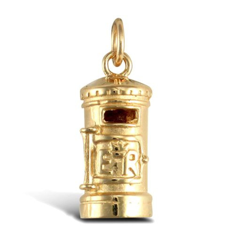 9CT GOLD SOLID POST BOX PENDANT CHARM – Christine Alexander Fine Jewellery