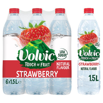 Volvic Touch of Fruit Low Sugar Strawberry Natural Flavoured Water
