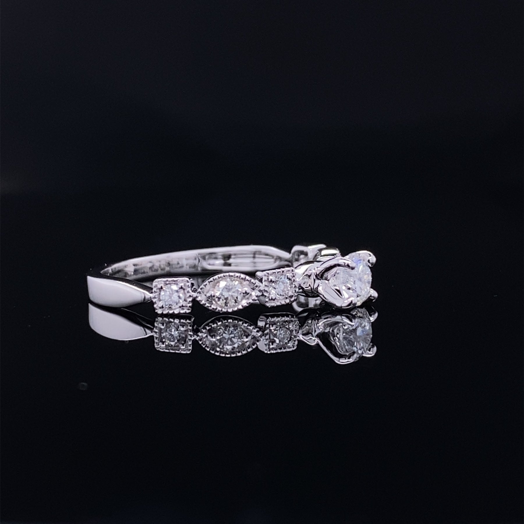 Timeless Allure Vintage Style Diamond Bridal  Wexford Jewelers