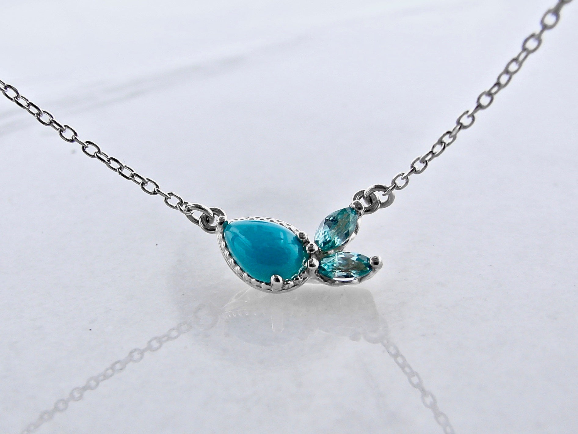 turquoise blue necklace