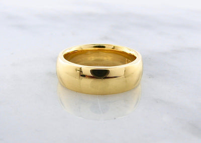 22K Yellow Gold Ring, Wide Band $1220 