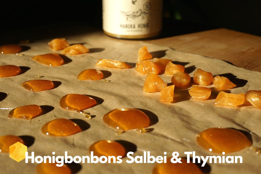 Honigbonbons mit Salbei und Thymian
