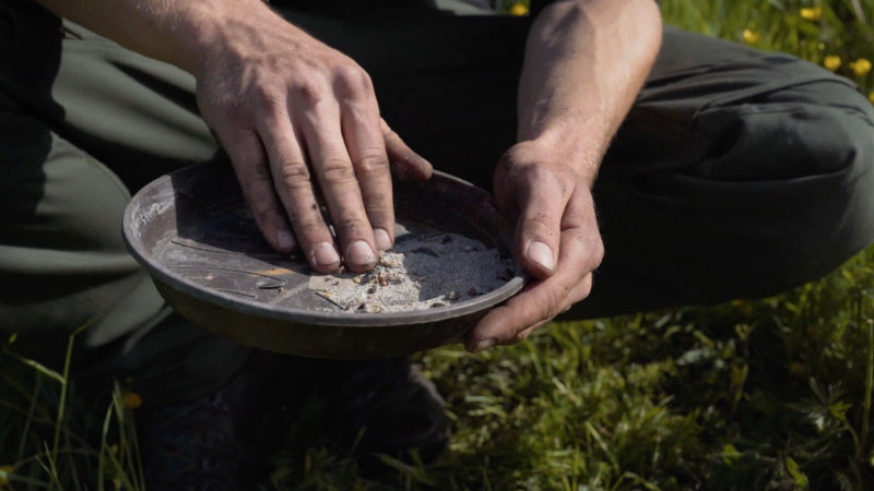 Bienensaatgut mit Sand mischen