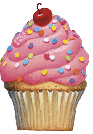 Birthday Cupcake Scratch 'n Sniff Retro Stinky Stickers