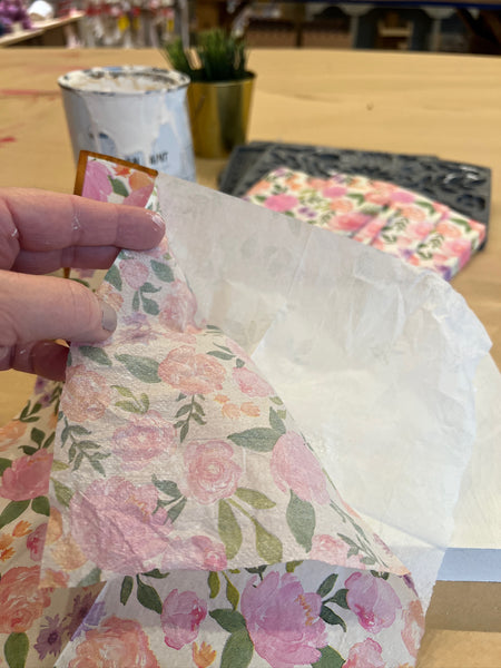Floral Paper Napkin for Decoupage
