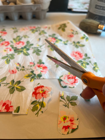 Rose Chintz cut up