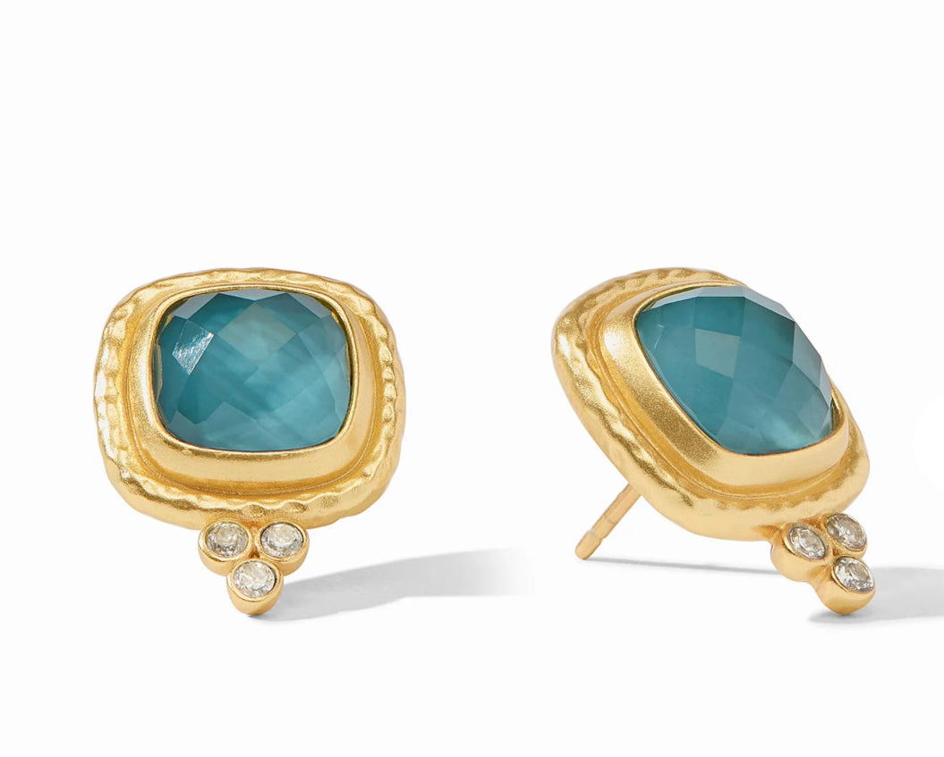 Julie Vos Tudor Stone Stud Earrings