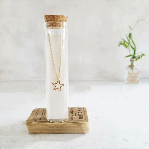 Gold Star Necklace in a Bottle | Zamsoe | Holme & Moss