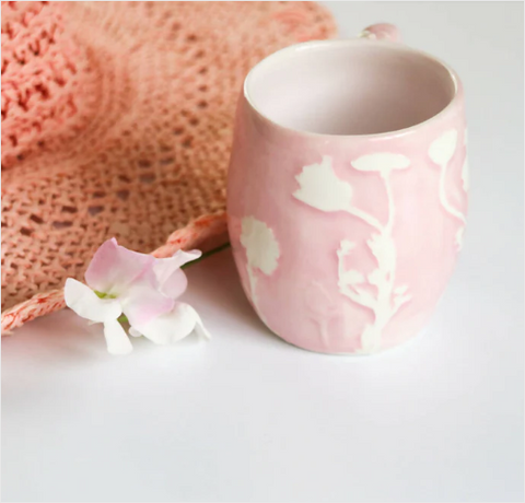 Stoneware Pink Mug | Holme & Moss
