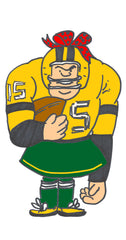 Football player cartoon