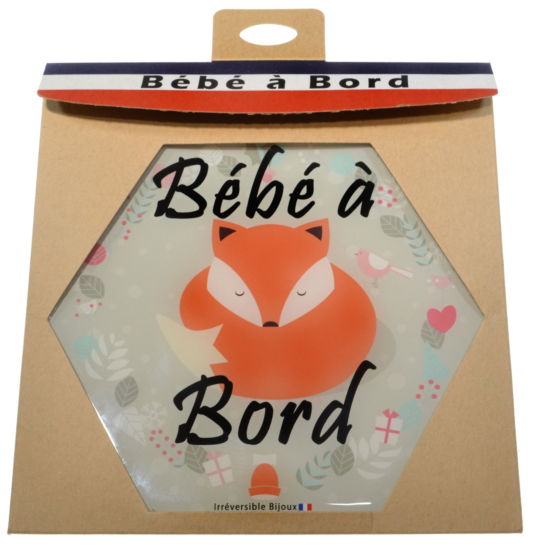 Adhesive Baby On Board Fox Irreversible Bijoux Irreversible Jewellery