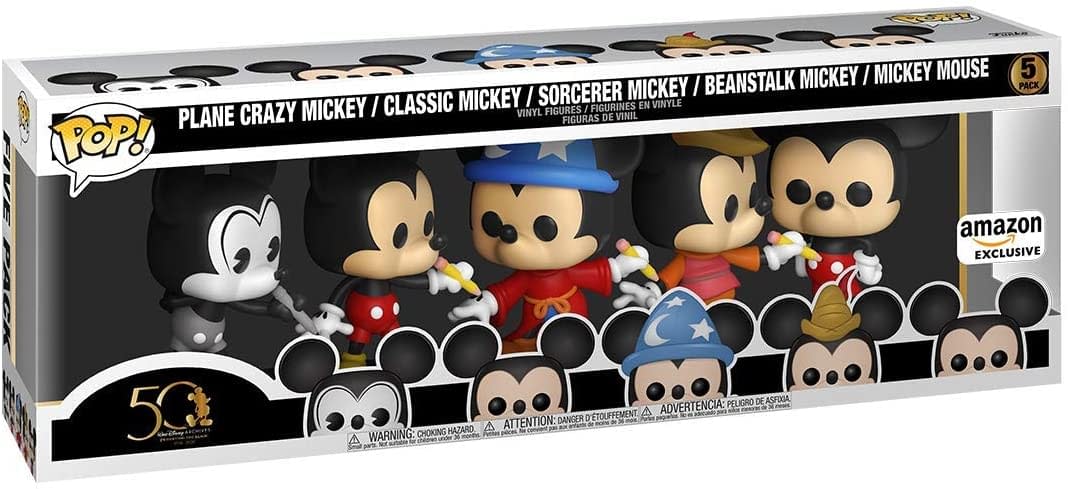 Funko - Disney Pop! Vinyl - Mickey Mouse 50th Anniversary 5-Pack