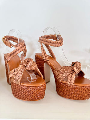 Brown Khari Platform Heel - Amor Lafayette