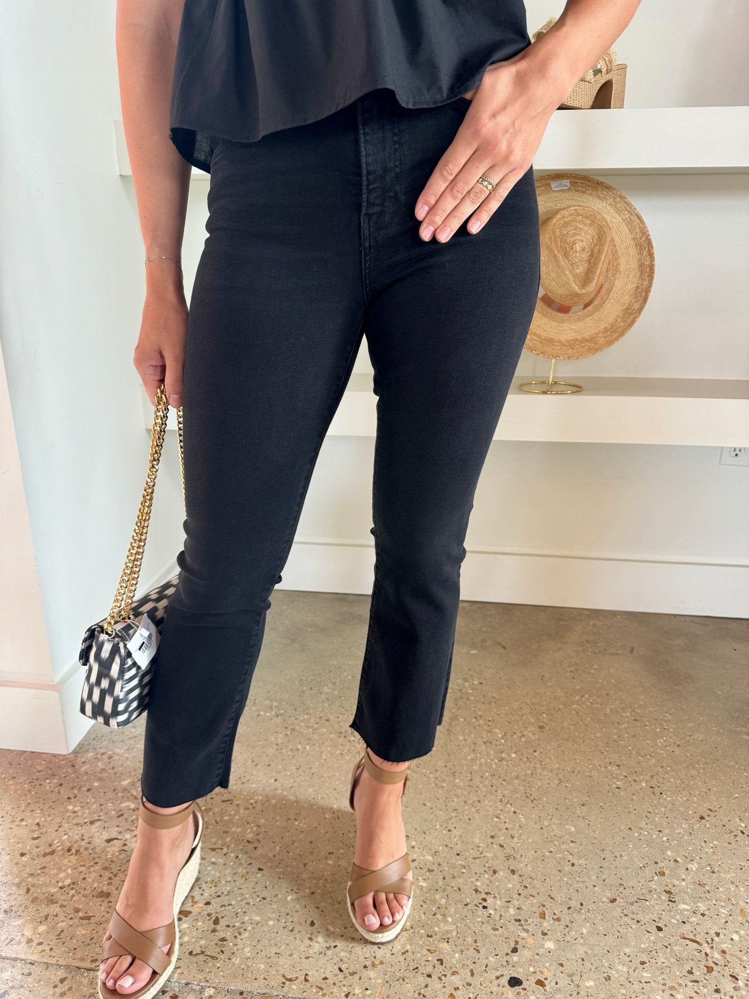 Blackthorn Le Crop Mini Boot Raw Fray (Final Sale)