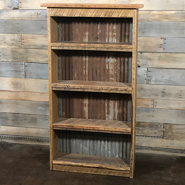 Reclaimed Barn Wood Bookshelf White River House Home