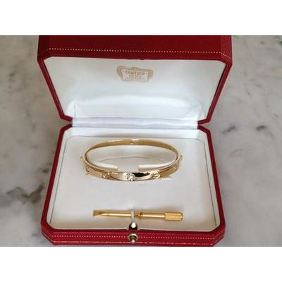 Estate Cartier Love Bracelet with 6 