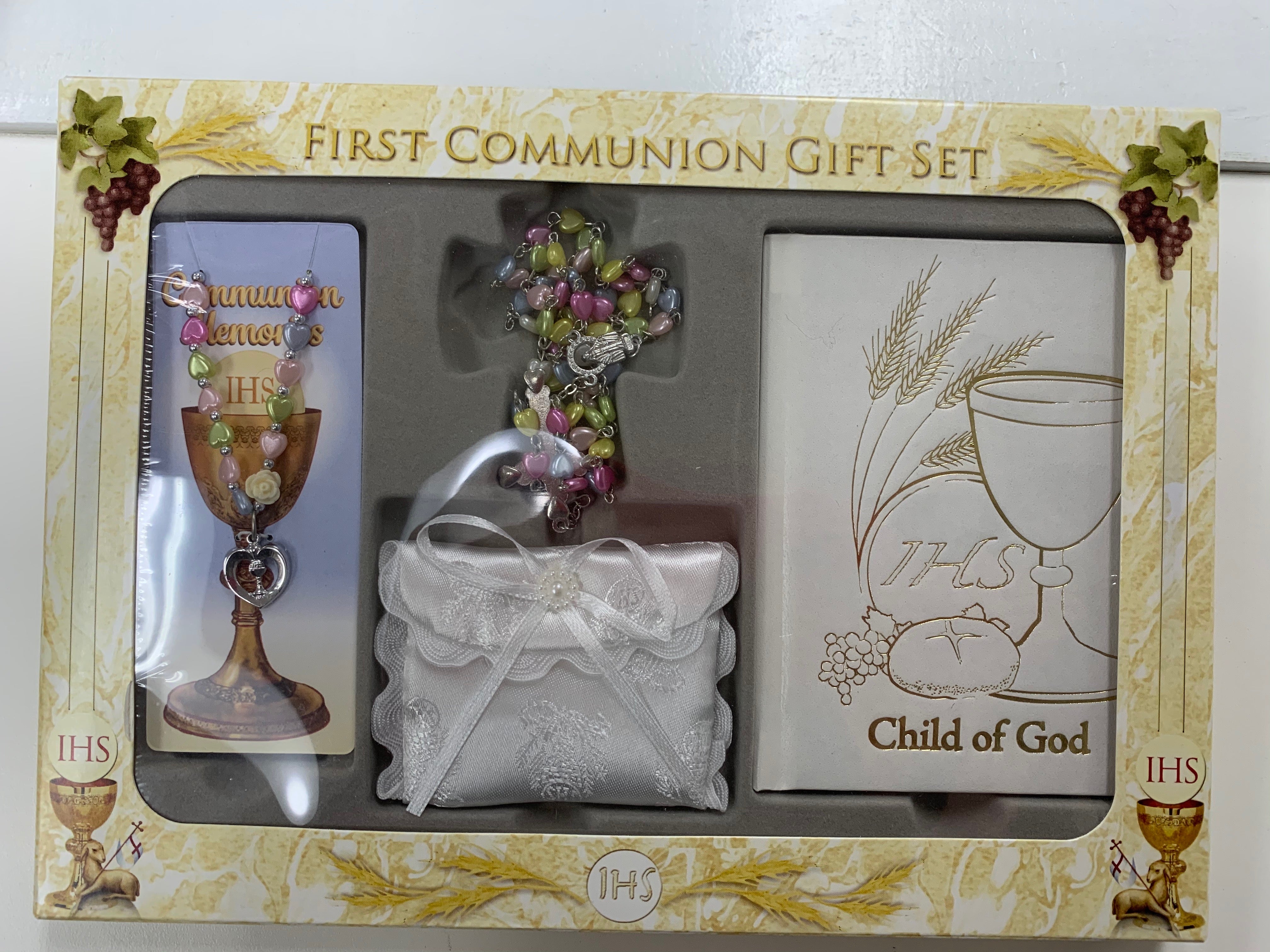 5 PIECE FIRST COMMUNION GIFT SET Celtic Cove Catholic Bookstore