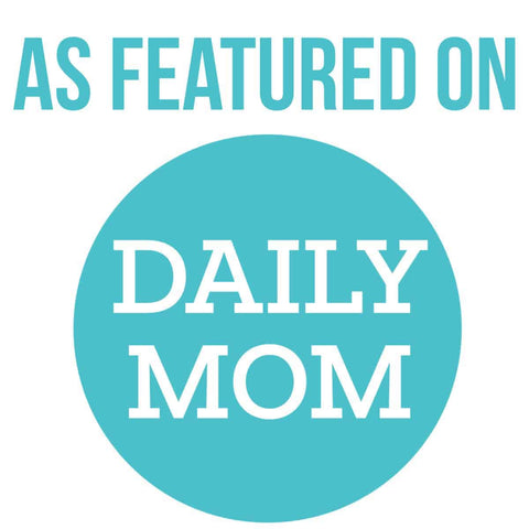 Badge that reads As Featured On Daily Mom