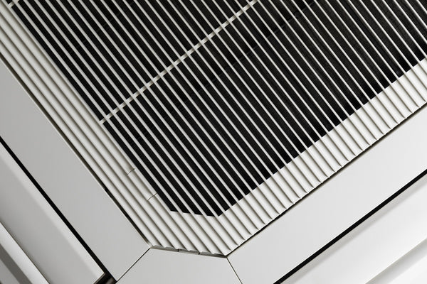 Close-up of high-efficiency air vent filter