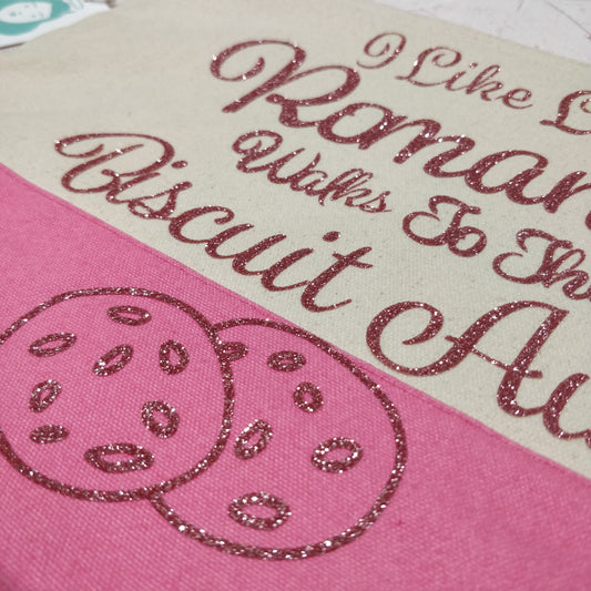 Romantic Walks to the Biscuit Aisle Cotton Pouch