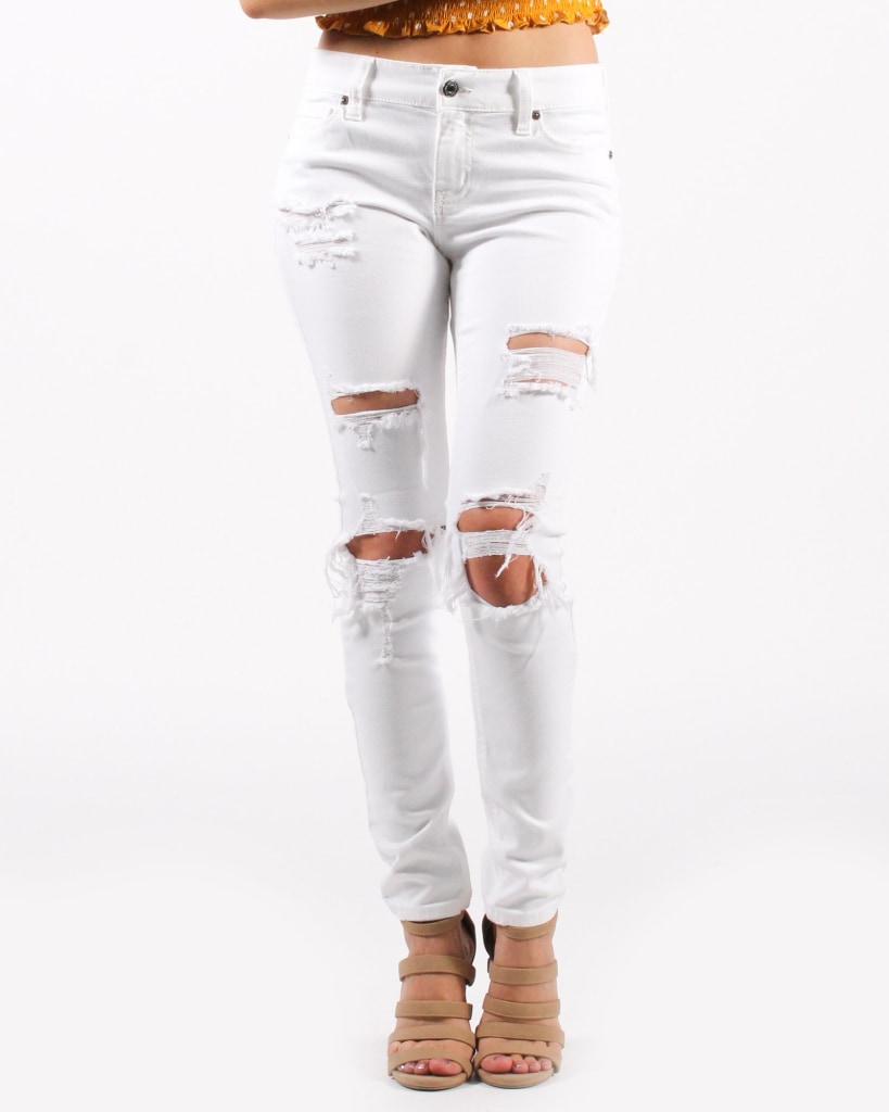 low rise slim bootcut jeans